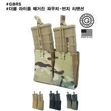 이미지를 갤러리 뷰어에 로드 , #GBRS #더블 라이플 매거진 파우치-번지 리텐션
