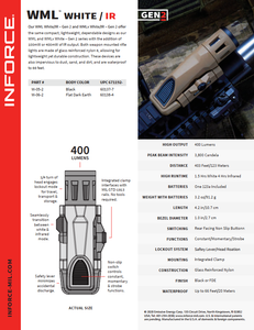 #인포스 #WML_웨폰마운트_라이트_젠2 *화이트라이트+IR / 무료배송
